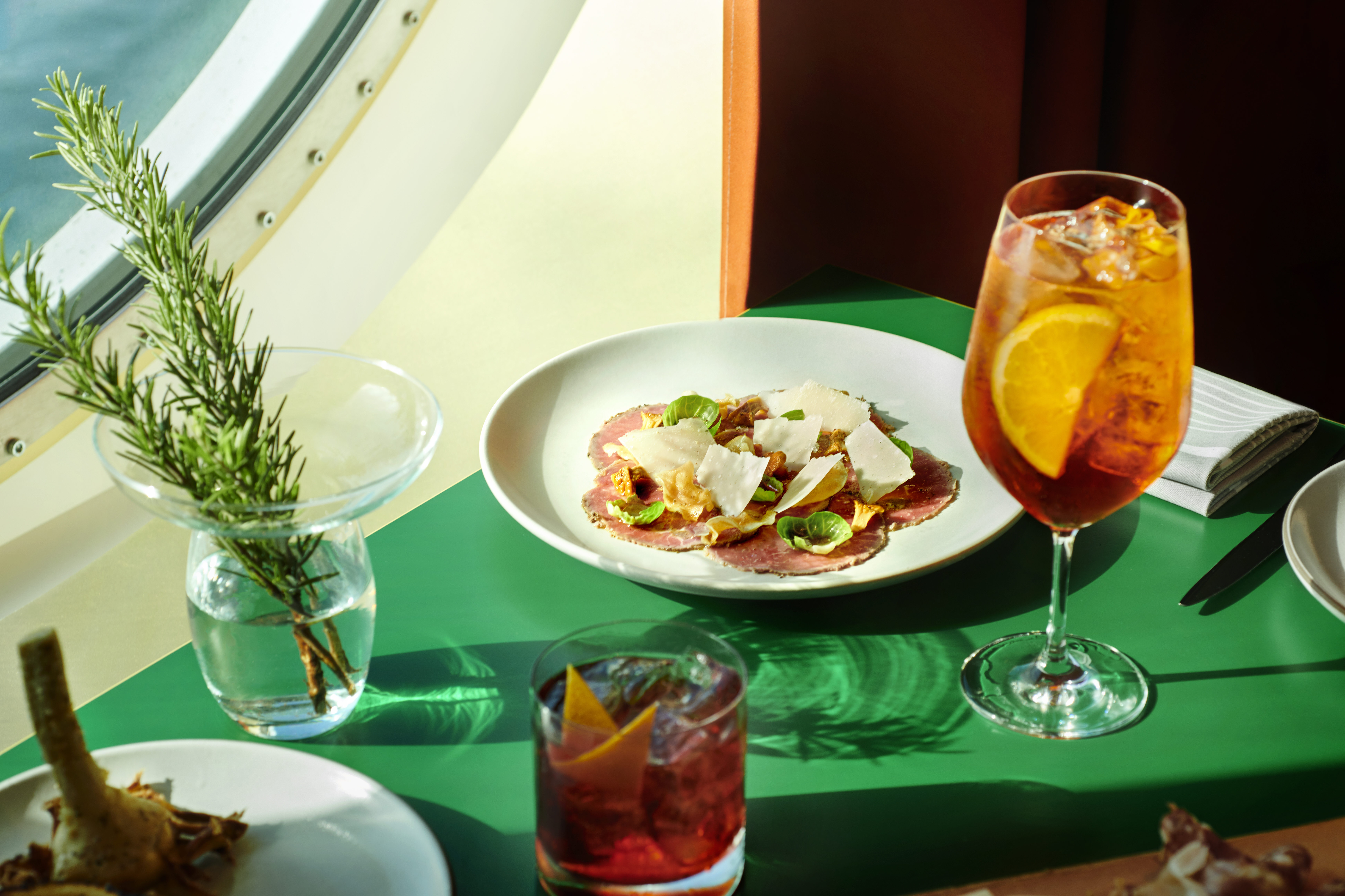 Extra Virgin, is the Italian restaurant onboard
