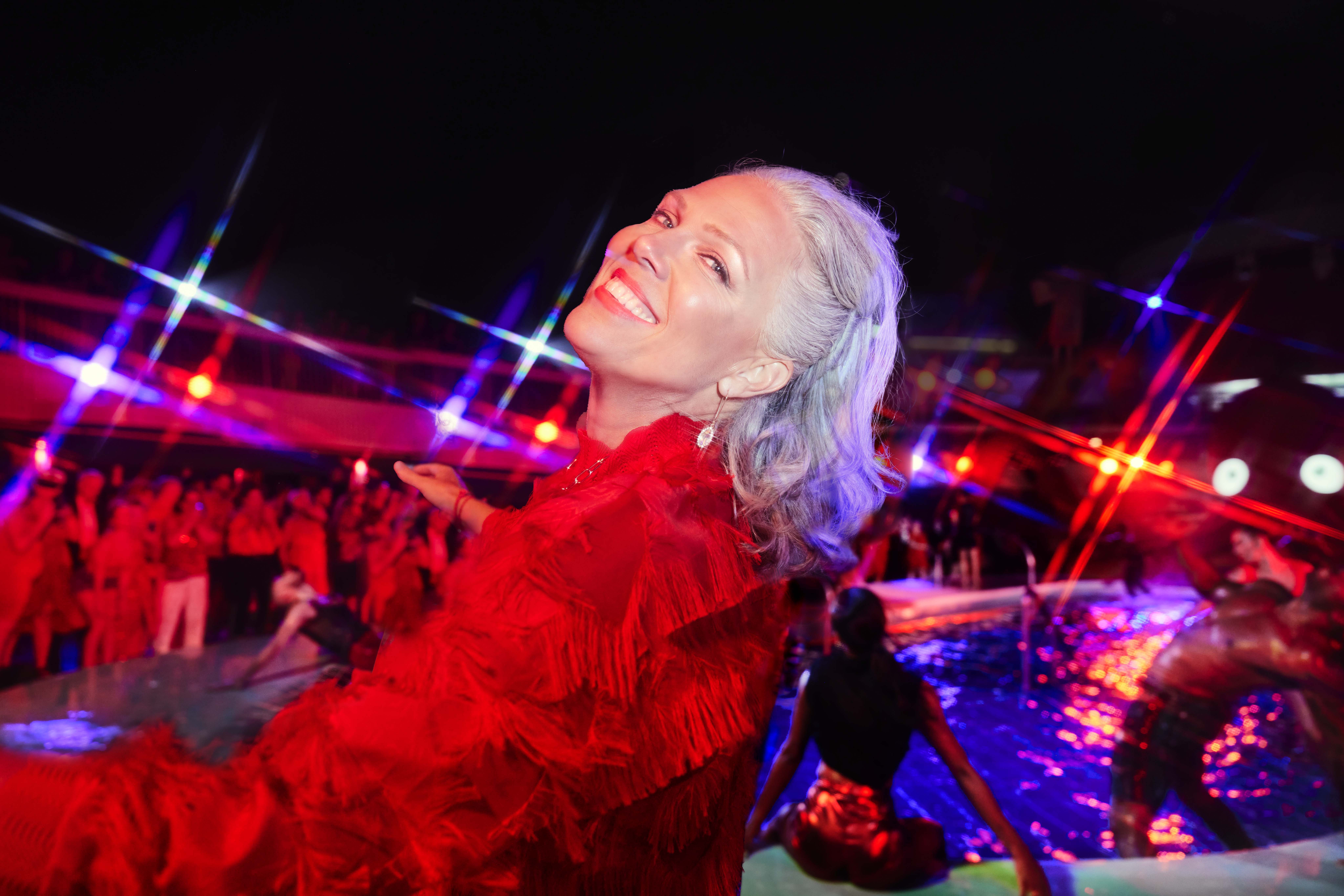 Welcome to Scarlet Night—celebrate with circus acts, games, karaoke, myth-telling, and live music, all honoring a love that turned the world scarlet!