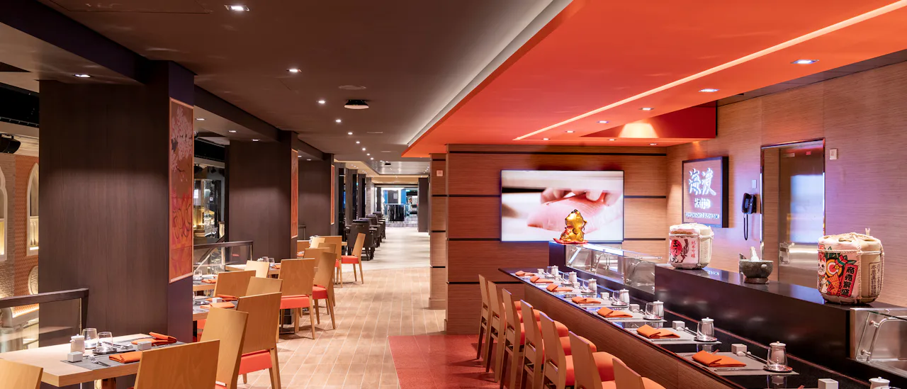 The sushi and teppanyaki restaurant Kaito