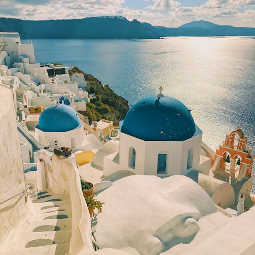 Santorini rooftops