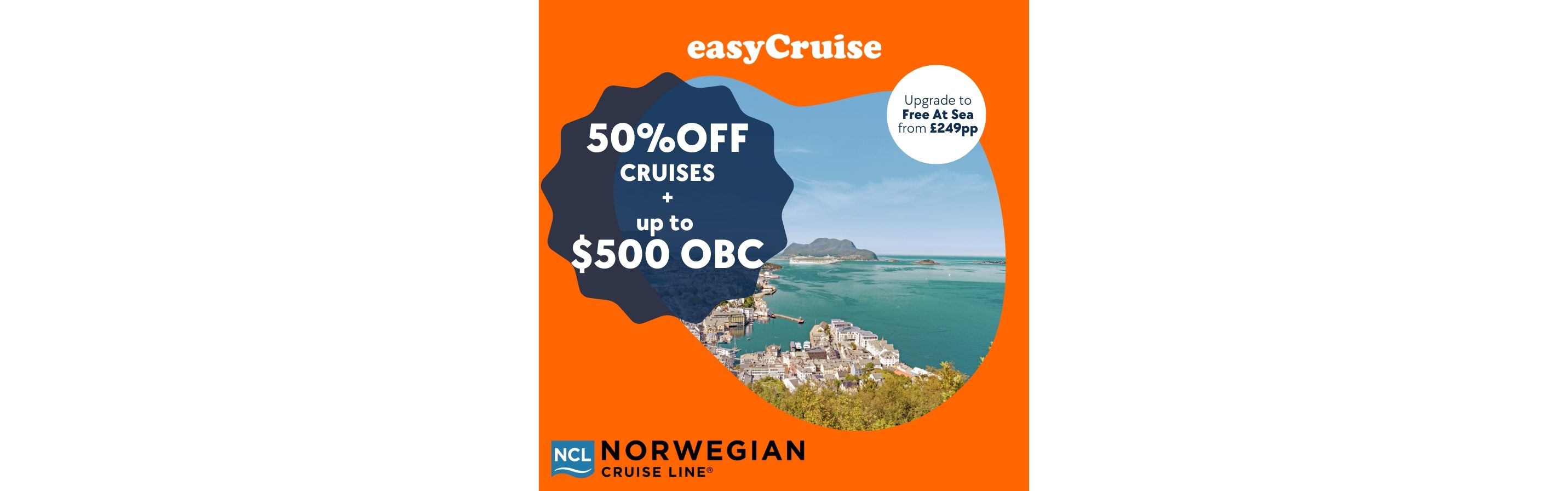 50% Off All NCL Cruises